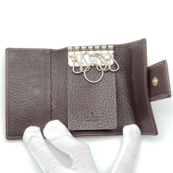 Gucci Canvas Leather Key Case - Picture 7 of 12